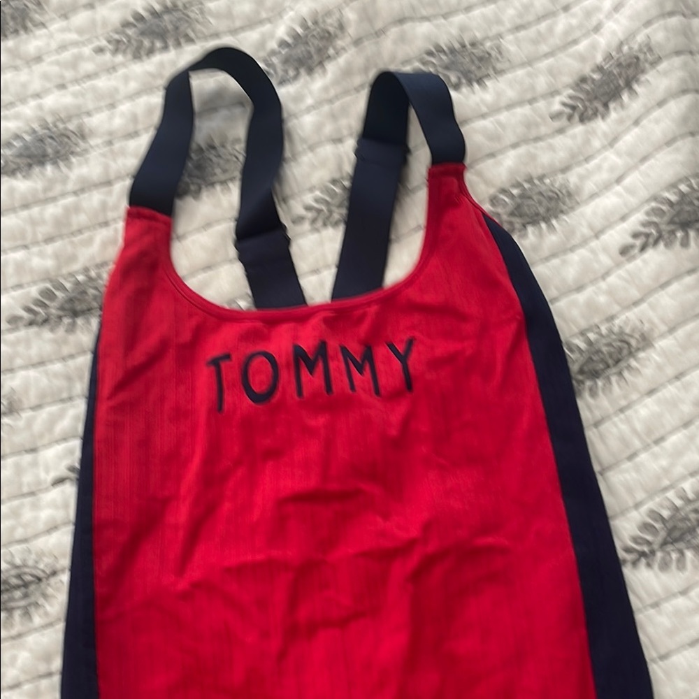 Tommy Red and Navy Body/Bathing Suit